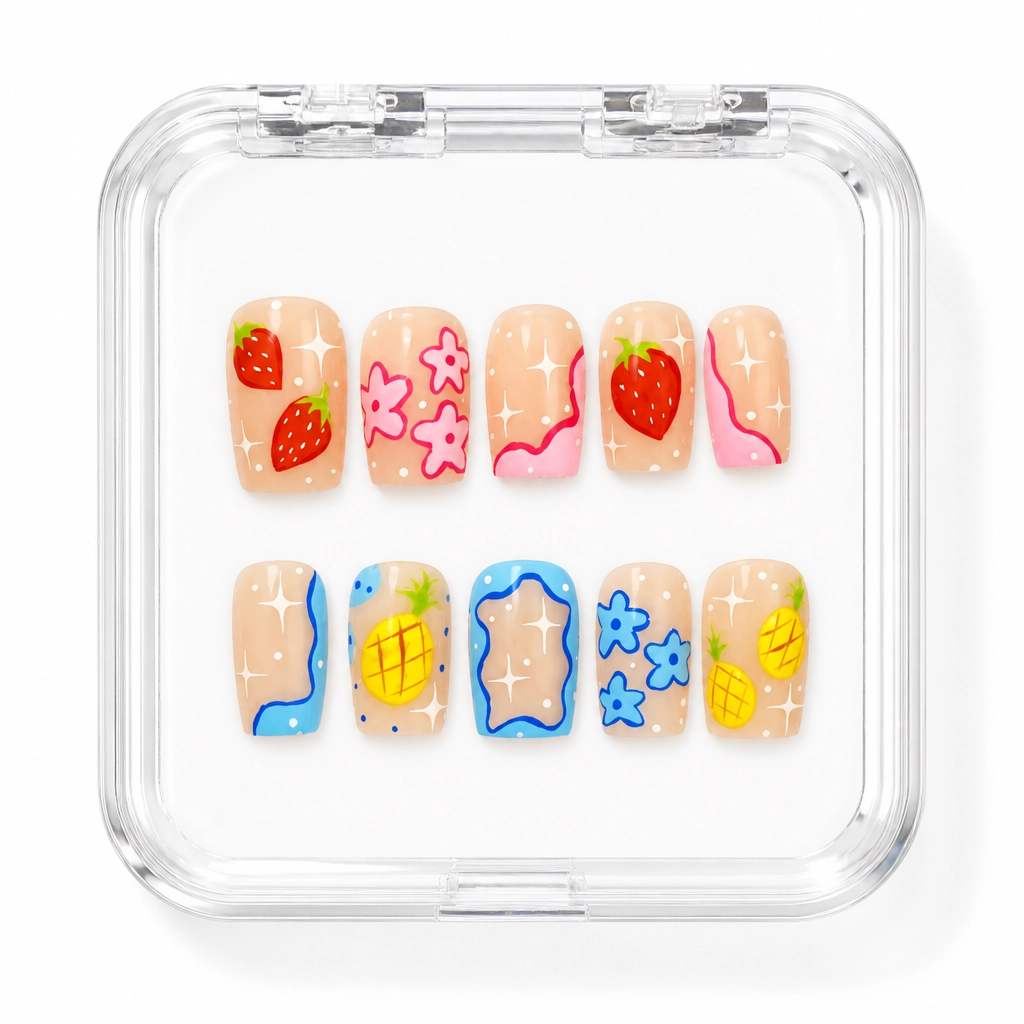 Press-on Nails Wholesale $11.90 Fruity Delight by Yabe Vietnam