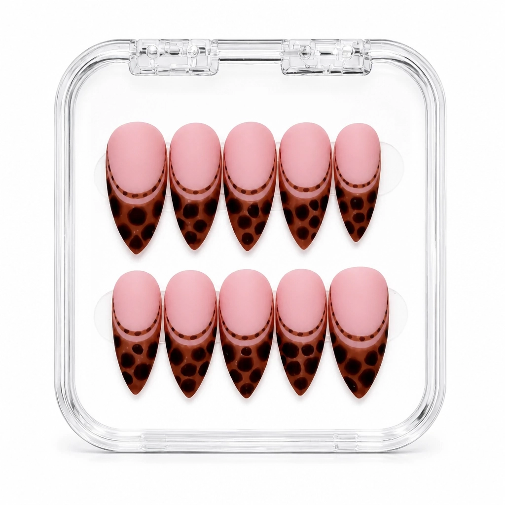 Press-on Nails Wholesale $11.90 Leopard Elegance by Yabe Vietnam