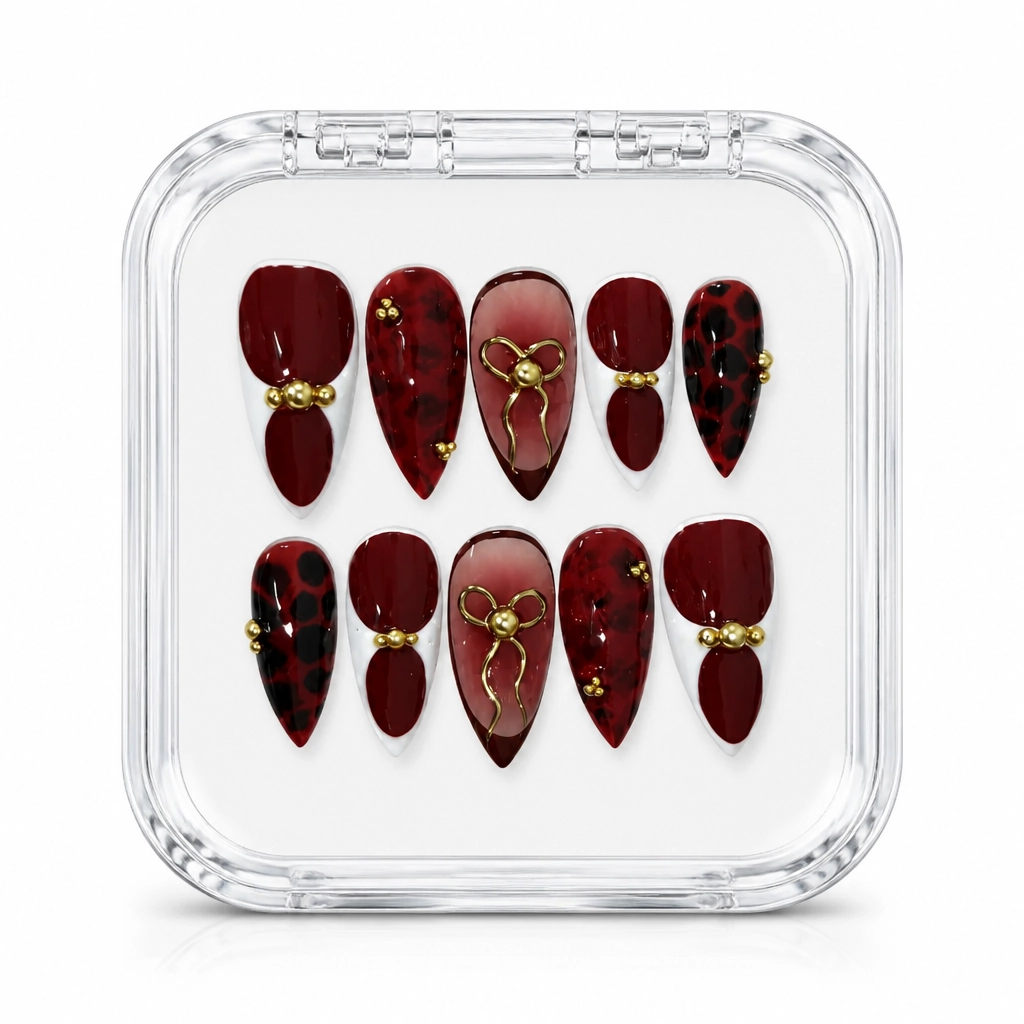 Press-on Nails Wholesale $11.90 Crimson Luxe by Yabe Vietnam