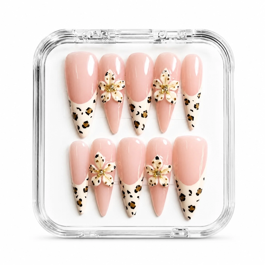 Press-on Nails Wholesale $11.90 Luxe Leopard Elegance by Yabe Vietnam