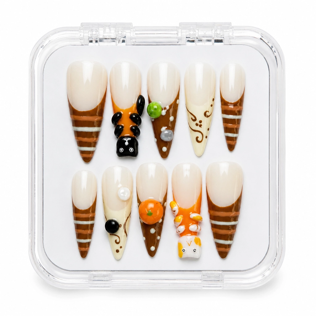 Press-on Nails Wholesale $11.90 Autumn Delight by Yabe Vietnam