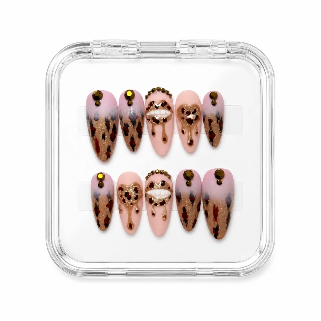 Press-on Nails Wholesale $11.90 Leopard Luxe by Yabe Vietnam