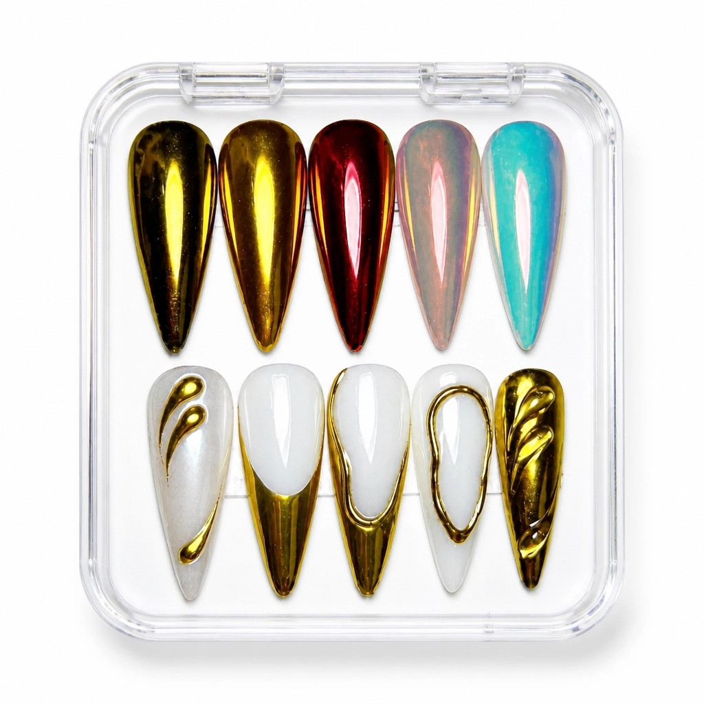 Press-on Nails Wholesale $11.90 Opulent Mirage by Yabe Vietnam