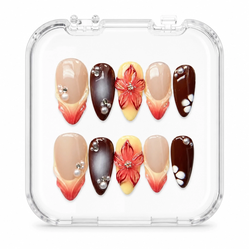 Press-on Nails Wholesale $11.90 Crimson Velvet by Yabe Vietnam