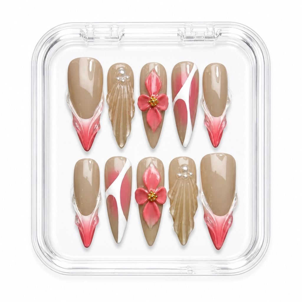 Press-on Nails Wholesale $11.90 Petal Geometry by Yabe Vietnam