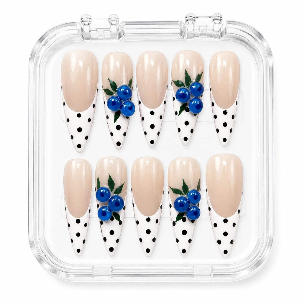 Press-on Nails Wholesale $11.90 Blueberry Bliss by Yabe Vietnam