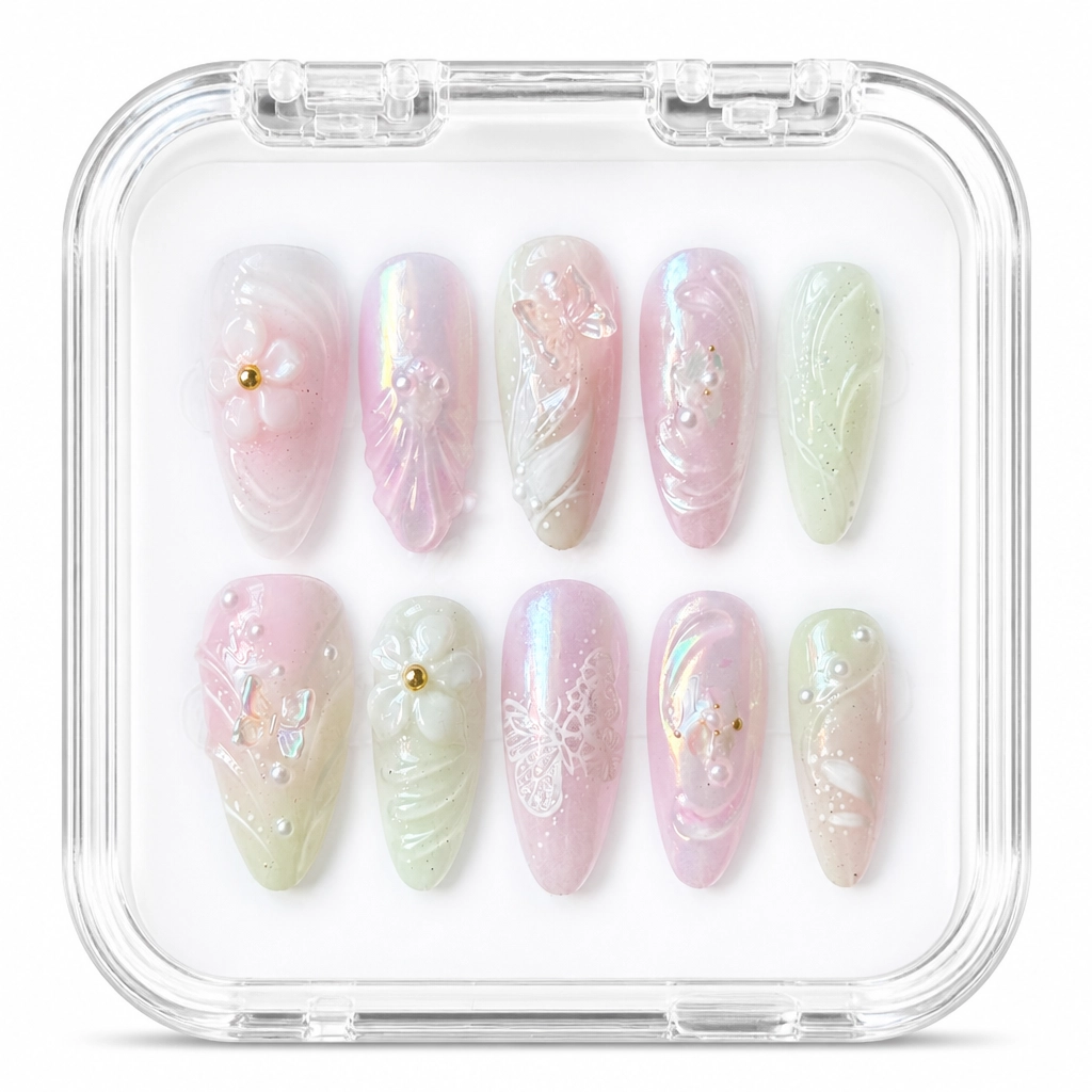Press-on Nails Wholesale $11.90 Butterfly Dreamscape by Yabe Vietnam