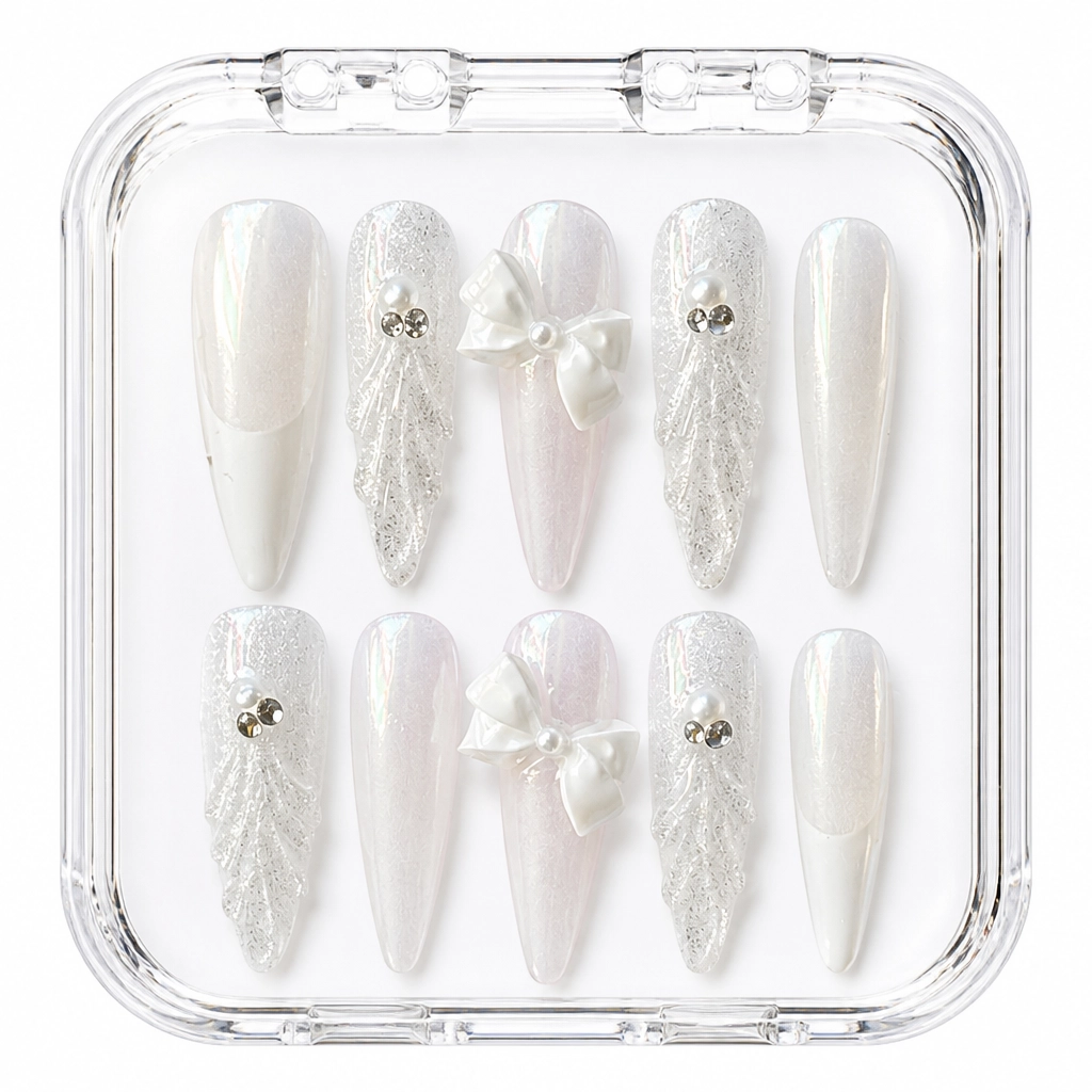 Press-on Nails Wholesale $11.90 Frosted Elegance by Yabe Vietnam