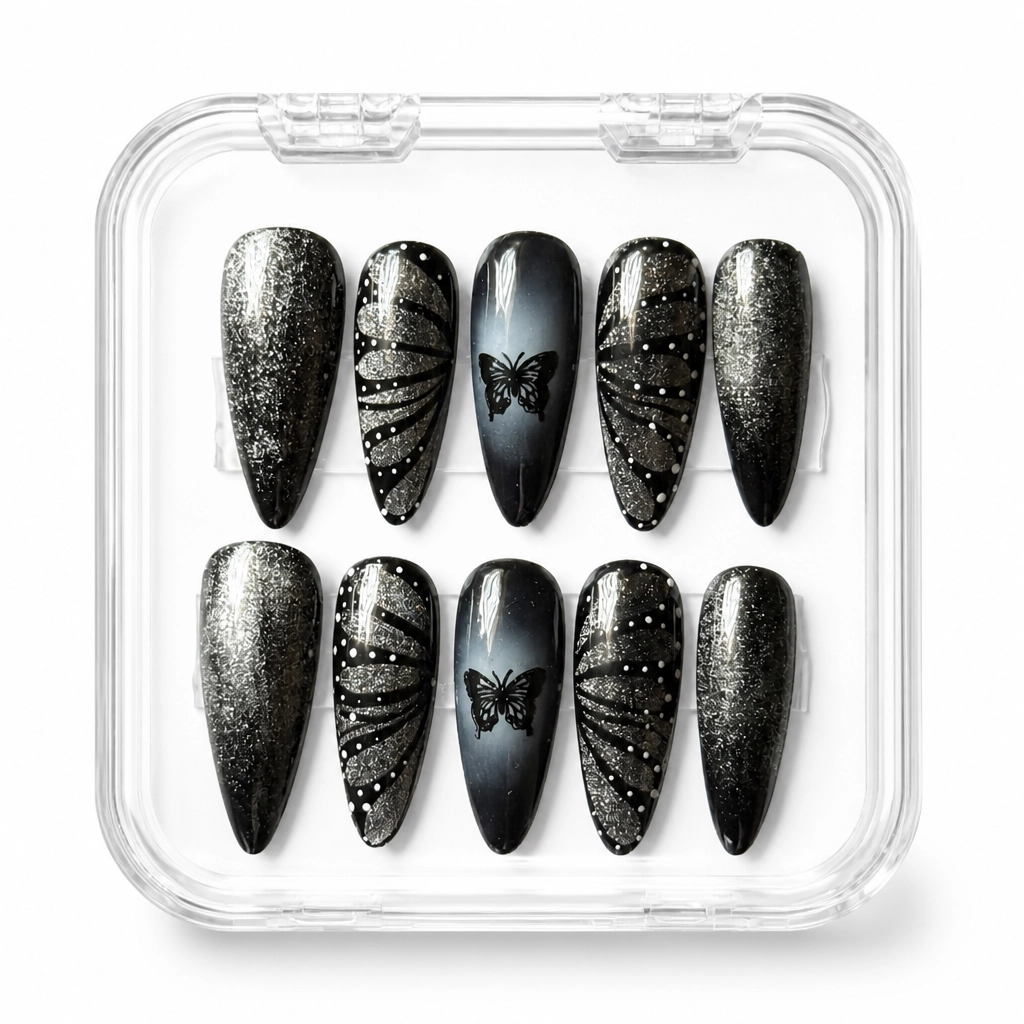 Press-on Nails Wholesale $11.90 Midnight Monarch by Yabe Vietnam