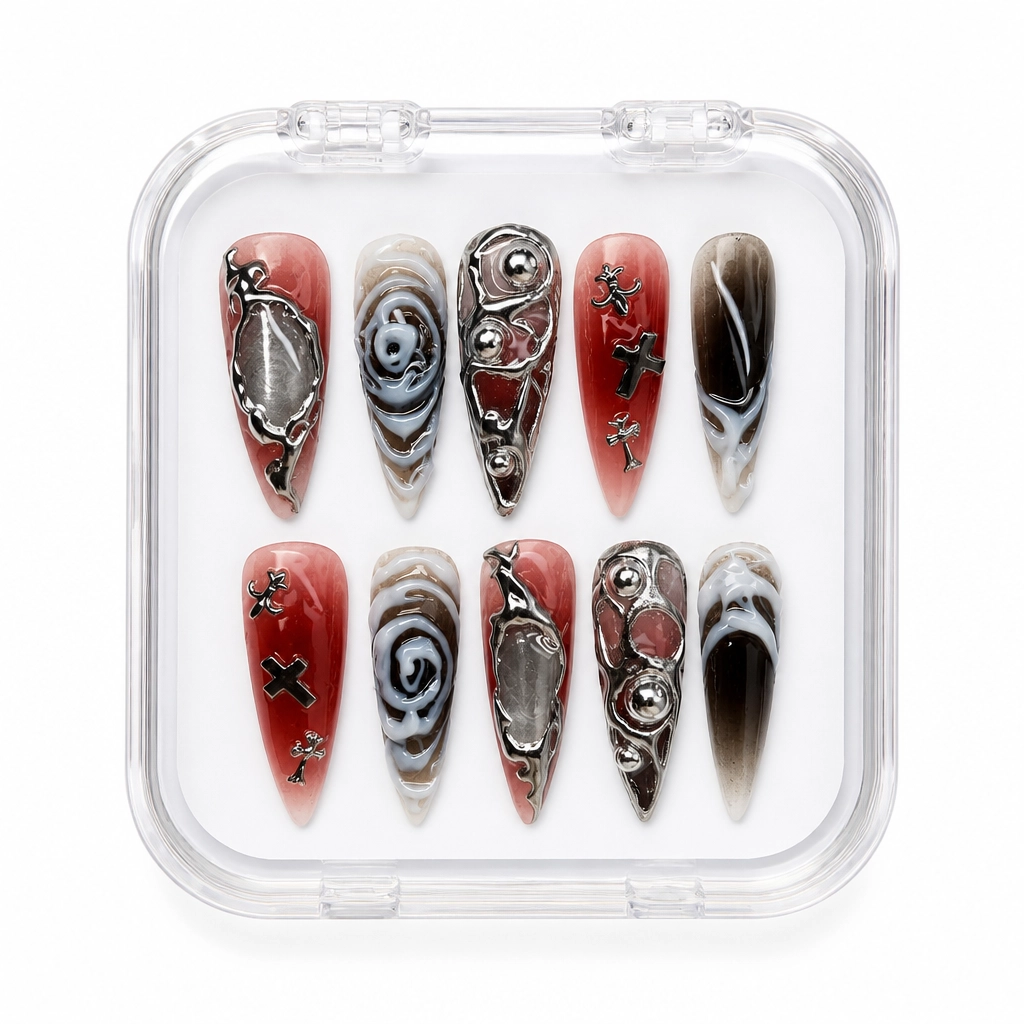 Press-on Nails Wholesale $11.90 Gothic Allure by Yabe Vietnam