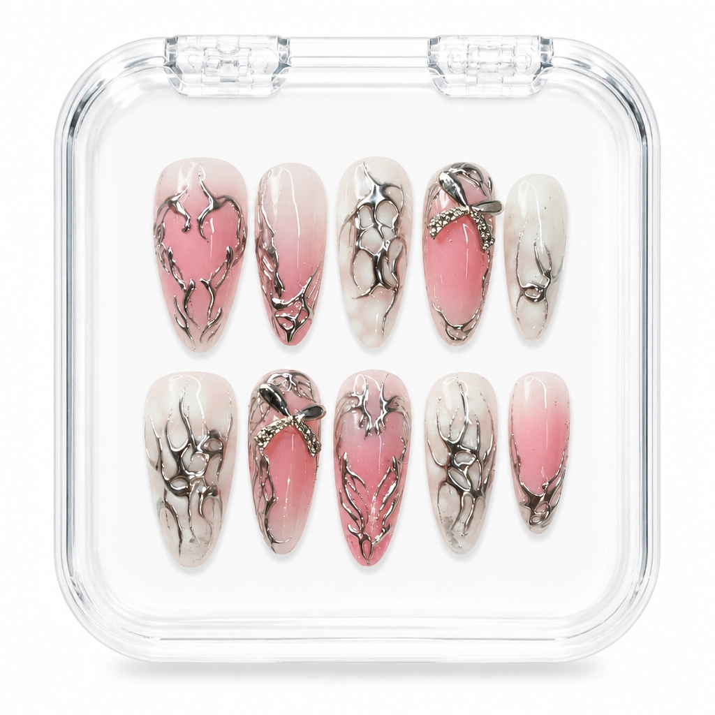 Press-on Nails Wholesale $11.90 Heartfelt Glam by Yabe Vietnam