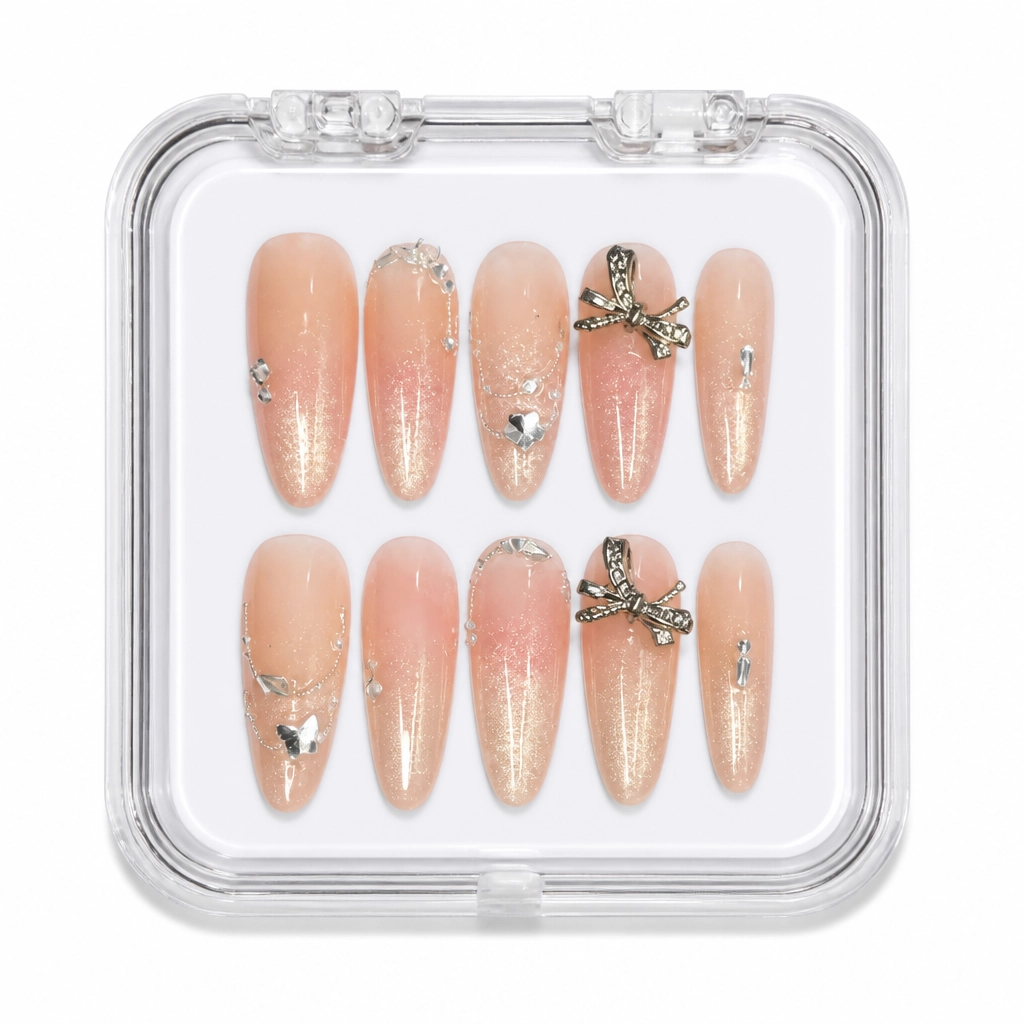 Press-on Nails Wholesale $11.90 Cat Eye Bows by Yabe Vietnam