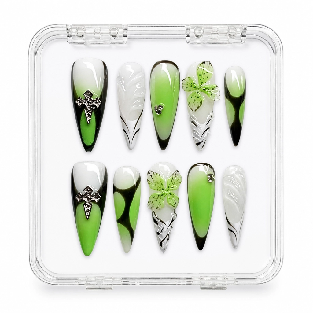 Press-on Nails Wholesale $11.90 Gothic Enchantment by Yabe Vietnam