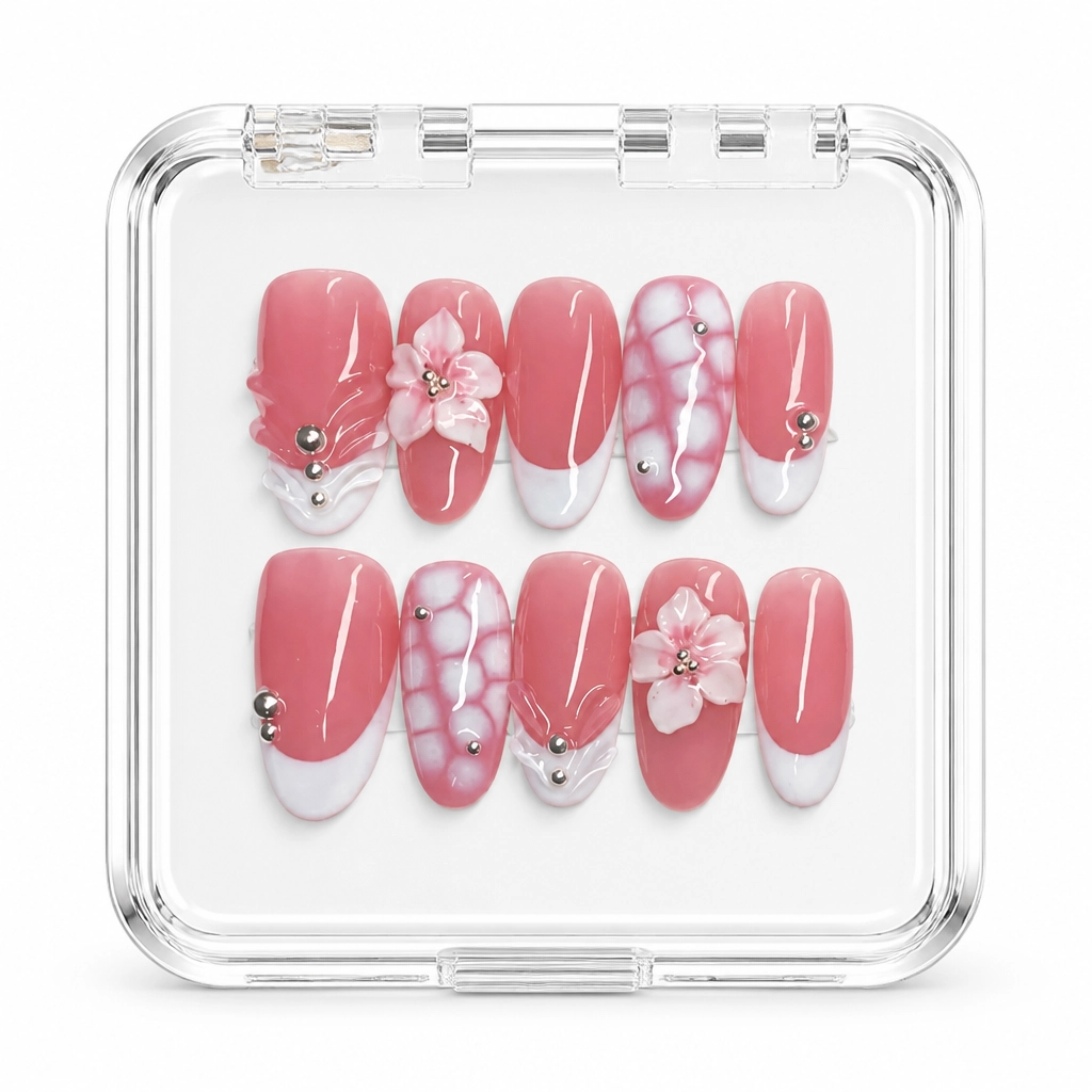 Press-on Nails Wholesale $11.90 Blossom Blush by Yabe Vietnam