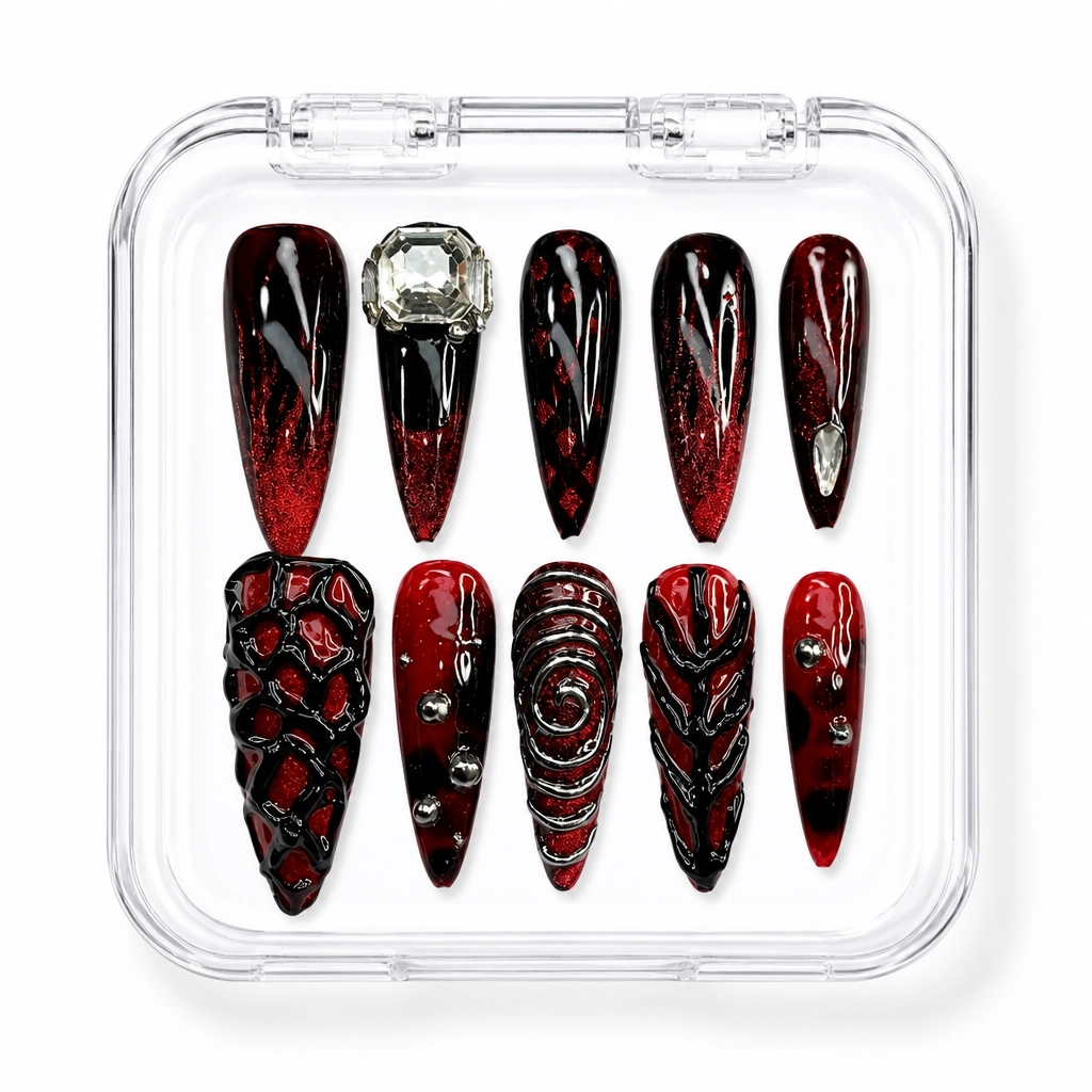 Press-on Nails Wholesale $11.90 Vampire Velvet by Yabe Vietnam