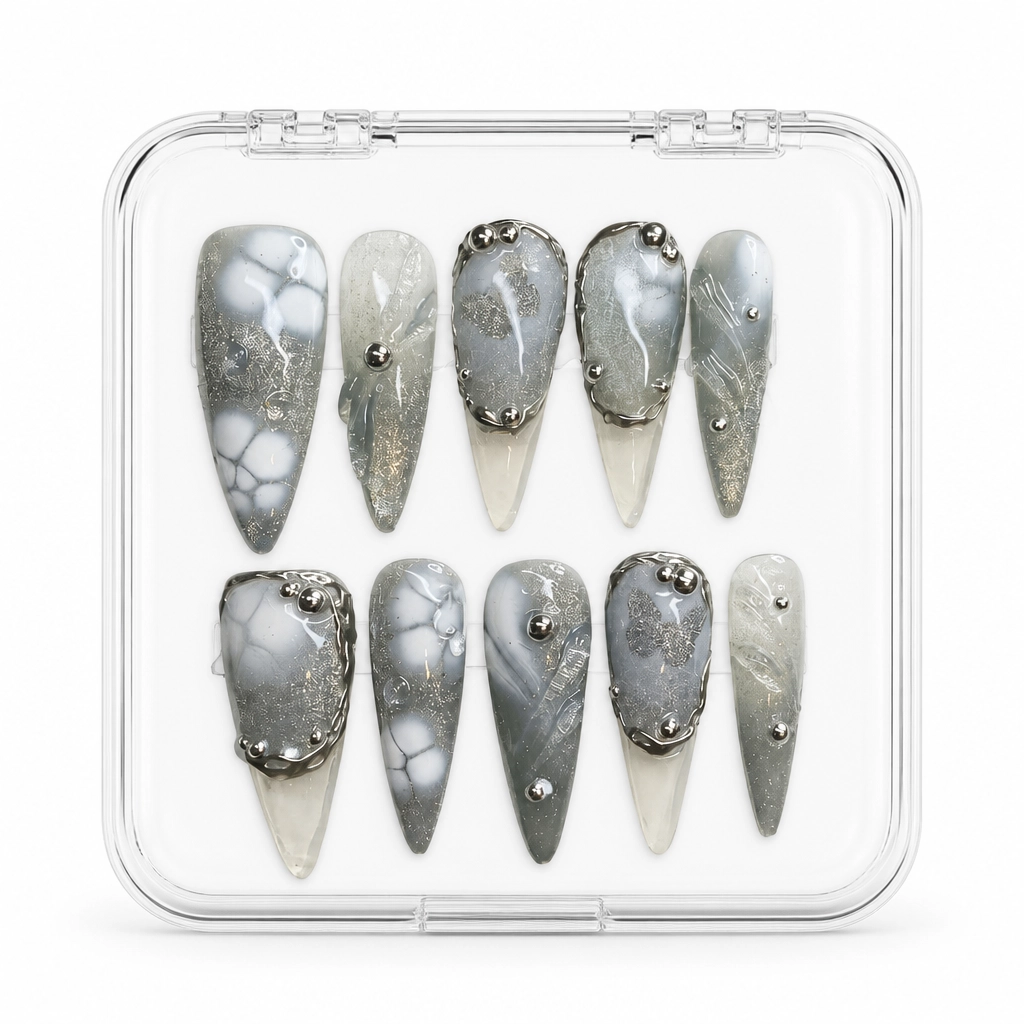 Press-on Nails Wholesale $11.90 Mystic Slate by Yabe Vietnam