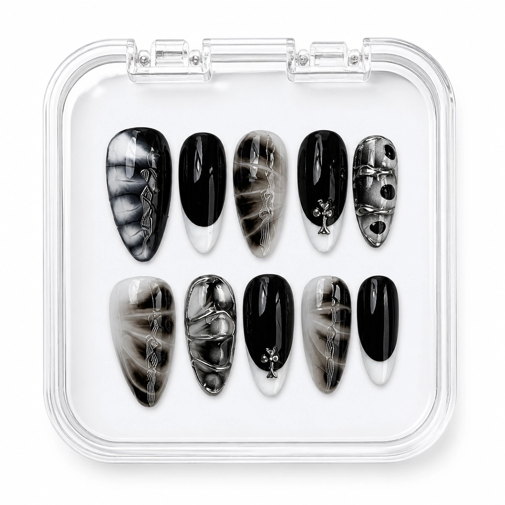 Press-on Nails Wholesale $11.90 Gothic Noir by Yabe Vietnam