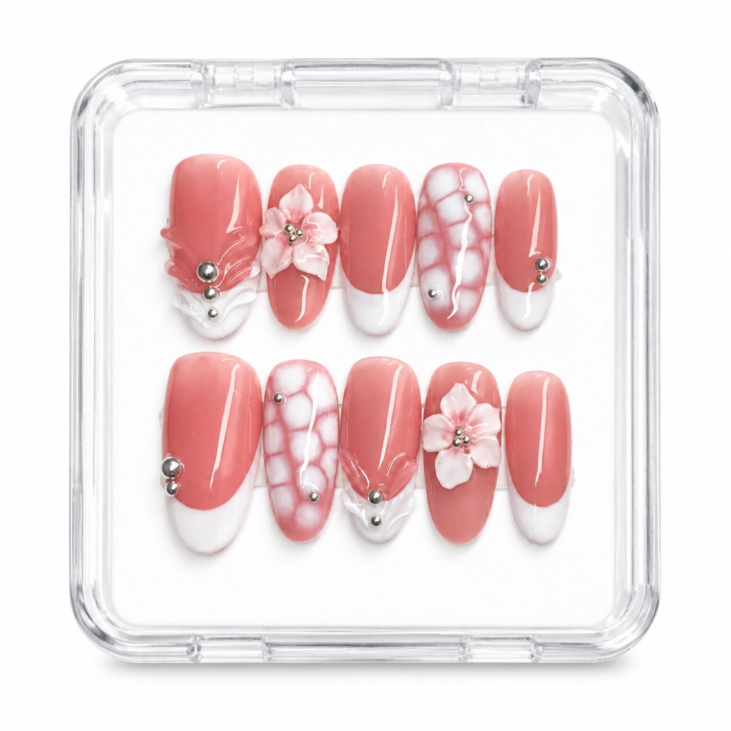 Press-on Nails Wholesale $11.90 Sakura Blossom by Yabe Vietnam