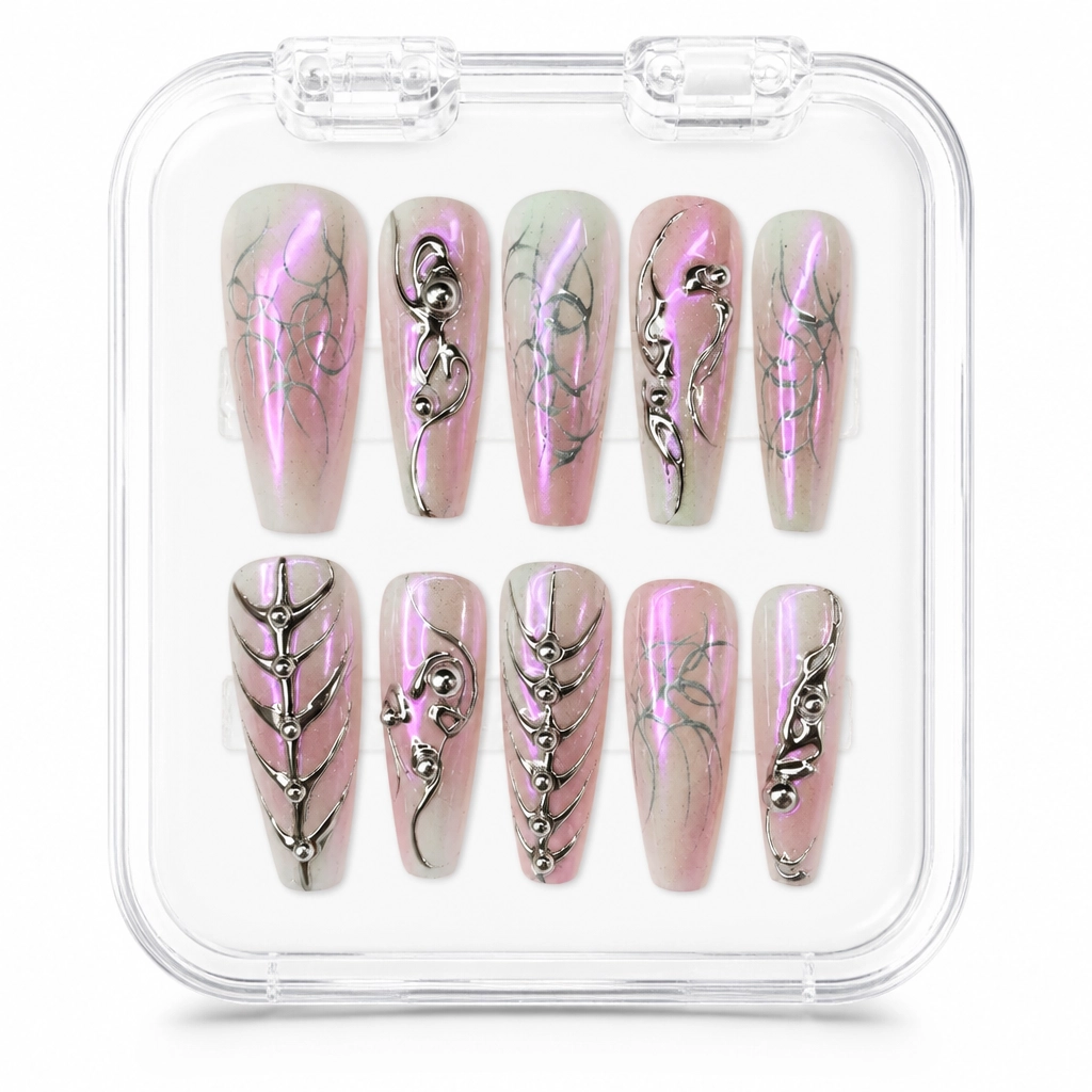 Press-on Nails Wholesale $11.90 Aurora Cyberdream by Yabe Vietnam
