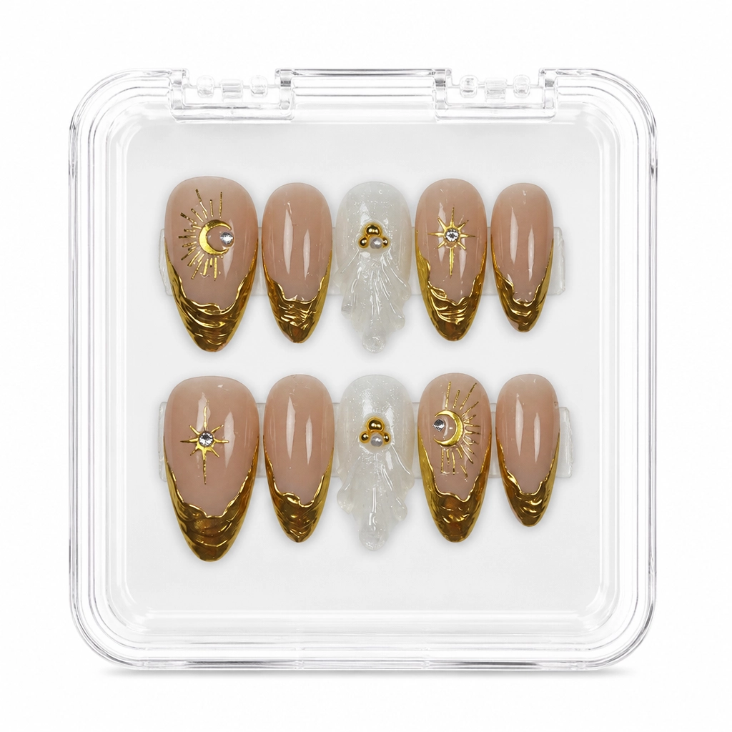 Press-on Nails Wholesale $11.90 Celestial Gold by Yabe Vietnam