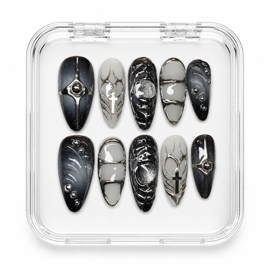 Press-on Nails Wholesale $11.90 Gothic Chrome by Yabe Vietnam