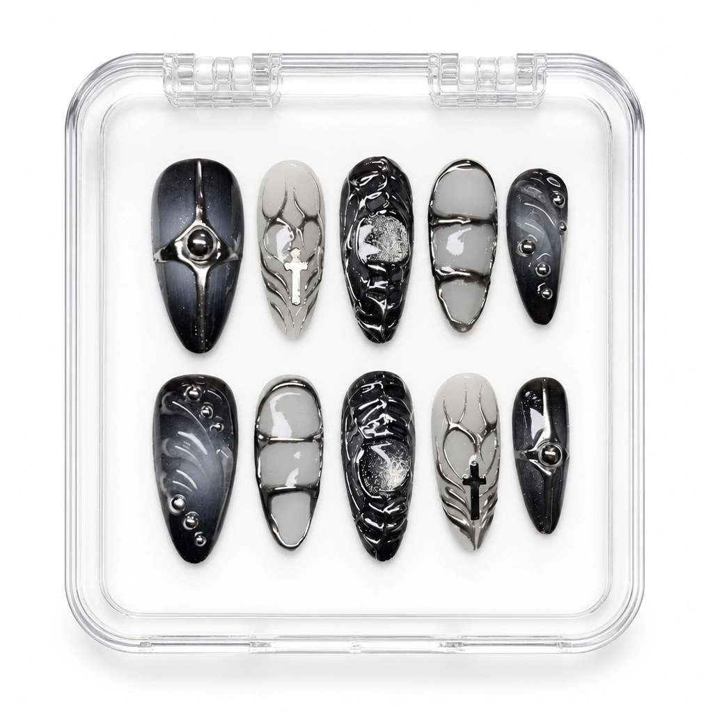 Press-on Nails Wholesale $11.90 Gothic Chrome by Yabe Vietnam