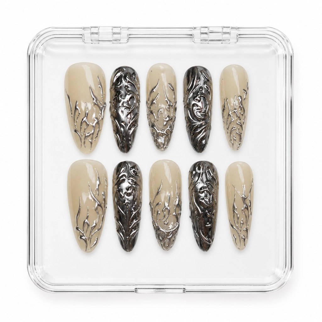 Press-on Nails Wholesale $11.90 Cyber Chic by Yabe Vietnam