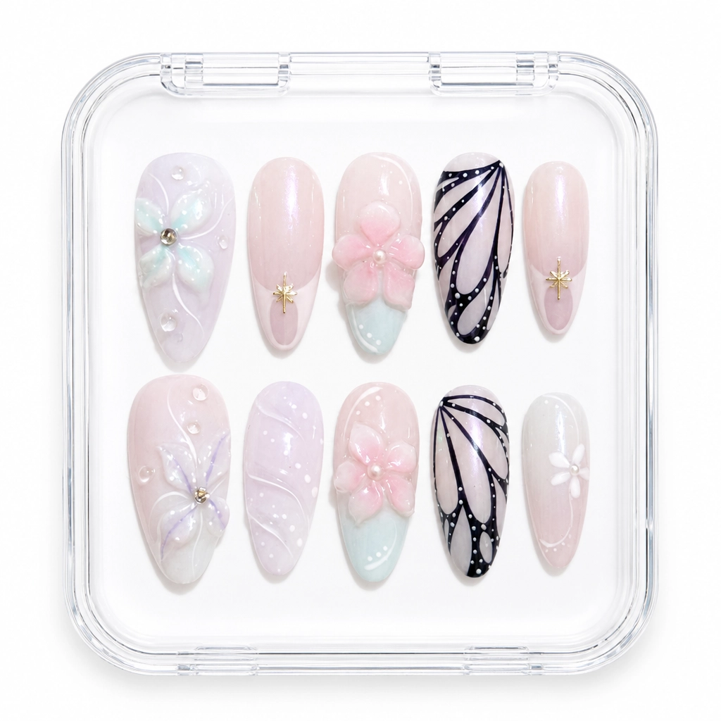 Press-on Nails Wholesale $11.90 Ethereal Charm by Yabe Vietnam