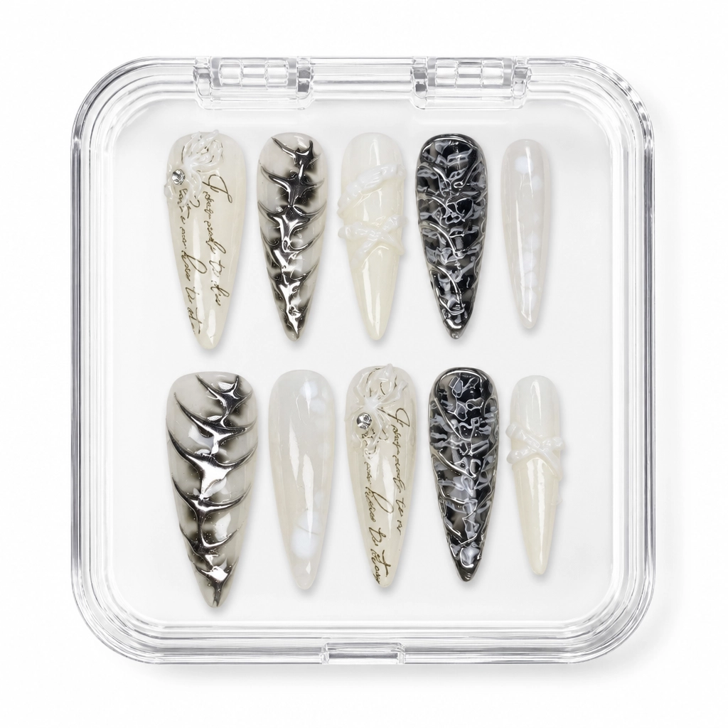 Press-on Nails Wholesale $11.90 Gothic Elegance by Yabe Vietnam