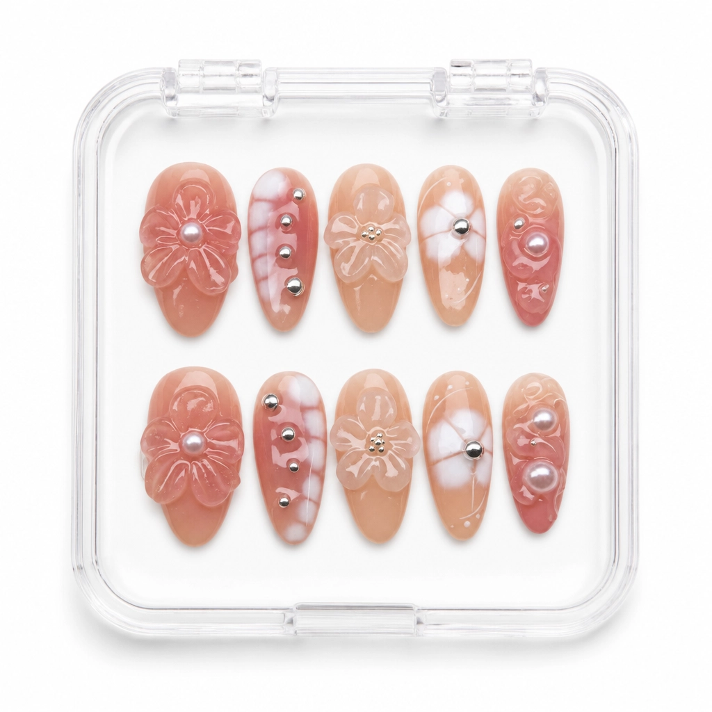 Press-on Nails Wholesale $11.90 Blossom Meadow by Yabe Vietnam