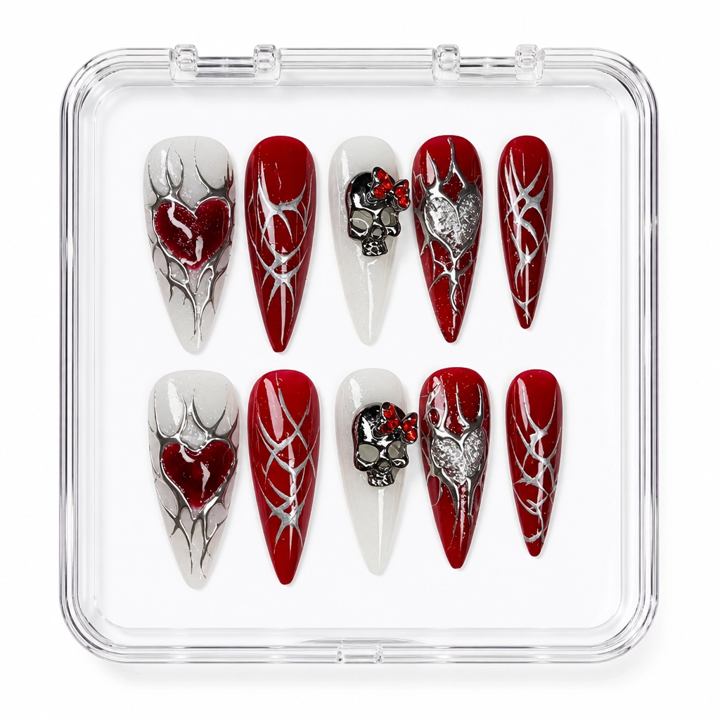 Press-on Nails Wholesale $11.90 Gothic Crimson by Yabe Vietnam