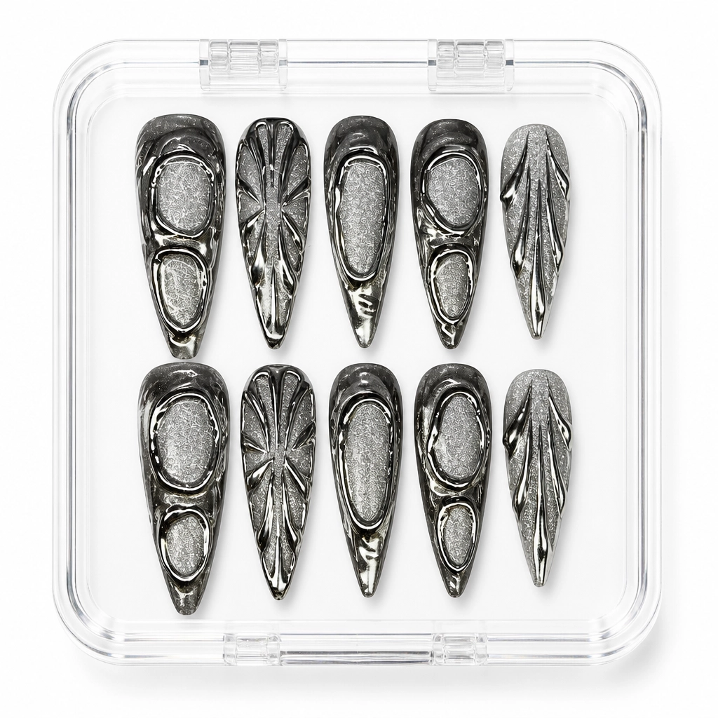 Press-on Nails Wholesale $11.90 Crimson Skull Charm by Yabe Vietnam