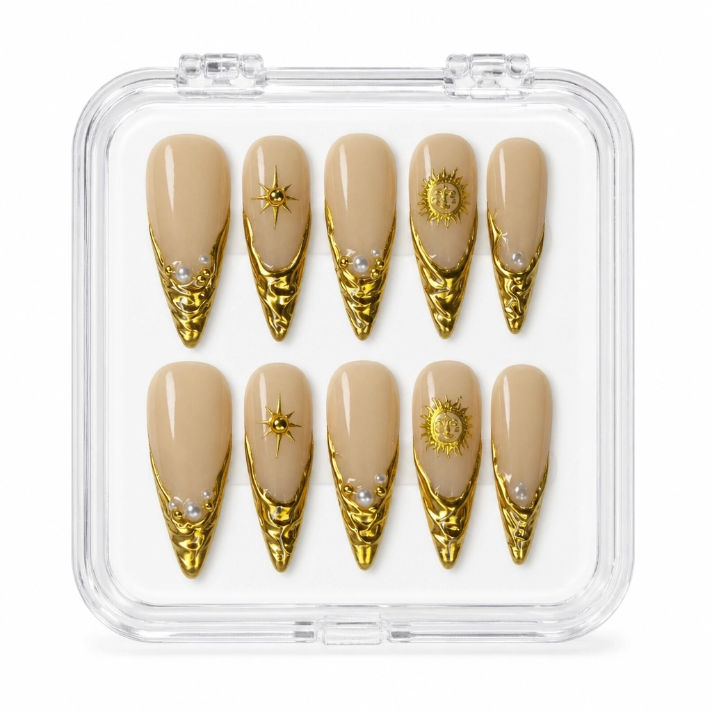 Press-on Nails Wholesale $11.90 Oceanic Cyber Glam by Yabe Vietnam