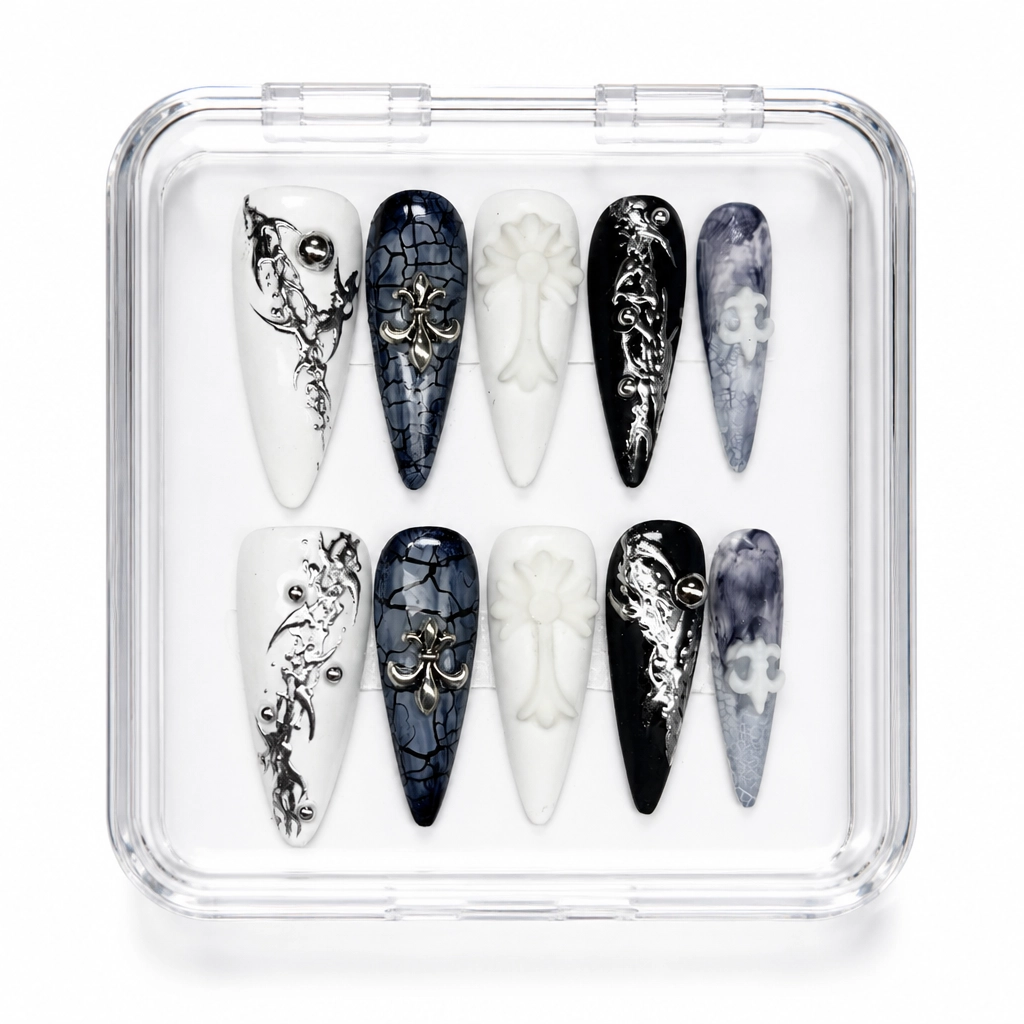 Press-on Nails Wholesale $11.90 Royal Fleur by Yabe Vietnam