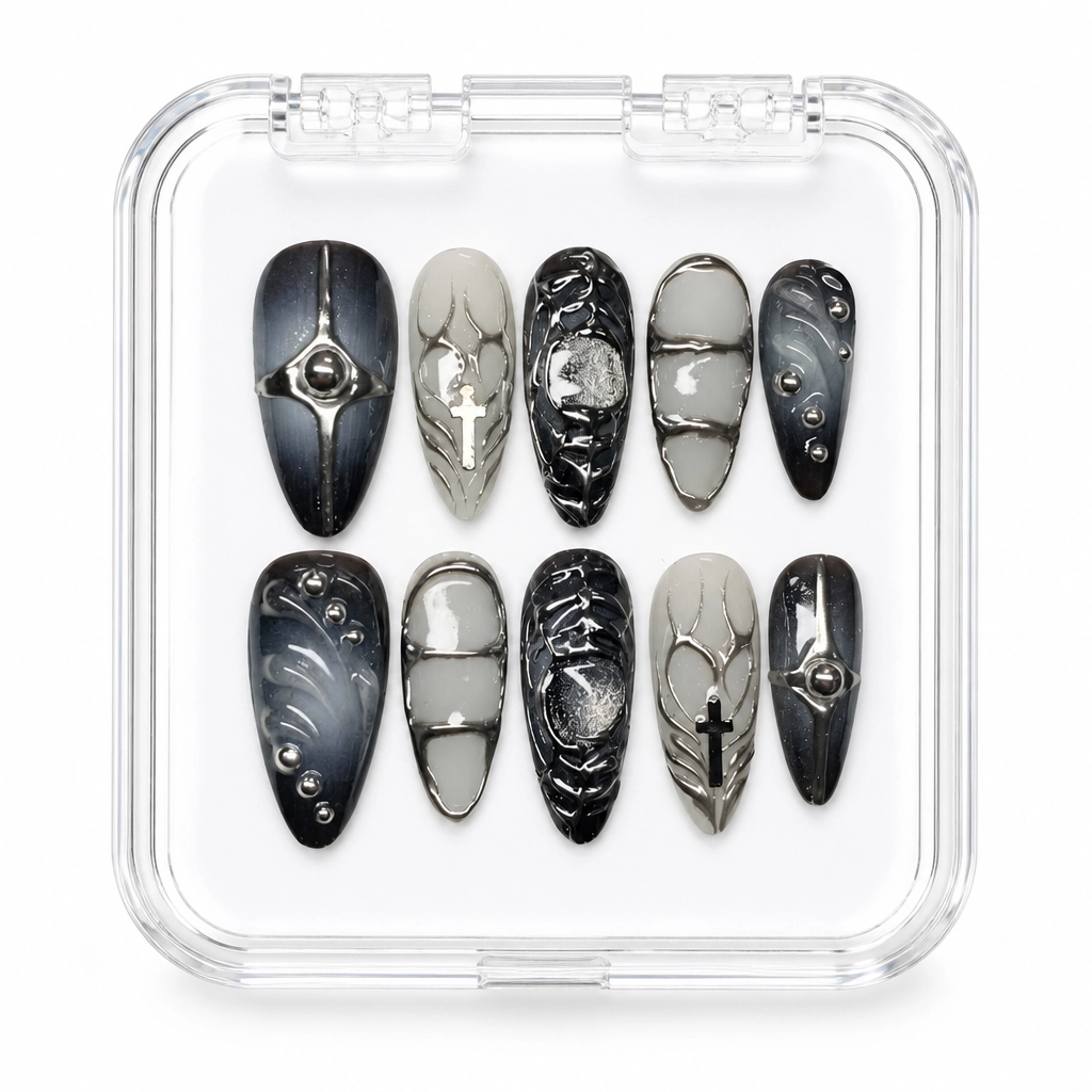 Press-on Nails Wholesale $11.90 Midnight Cathedral by Yabe Vietnam
