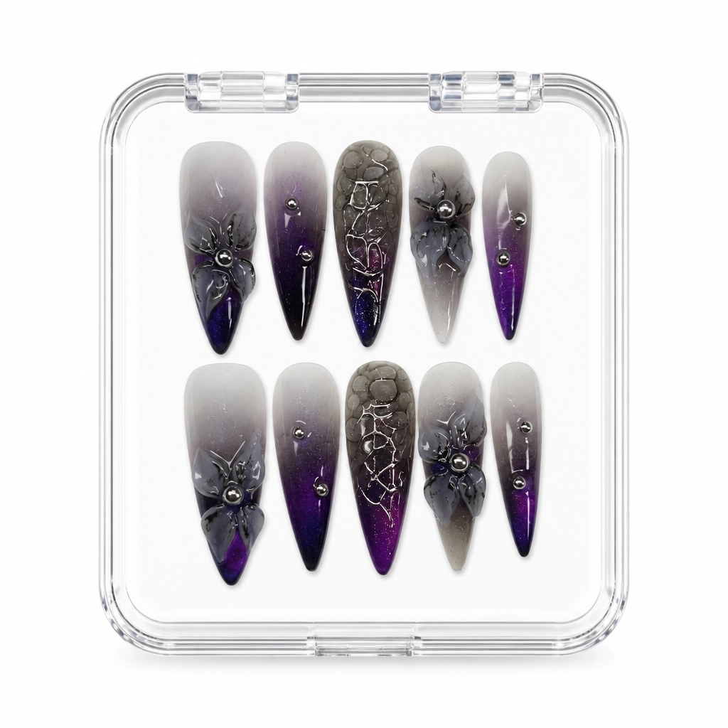 Press-on Nails Wholesale $11.90 Gothic Bloom by Yabe Vietnam