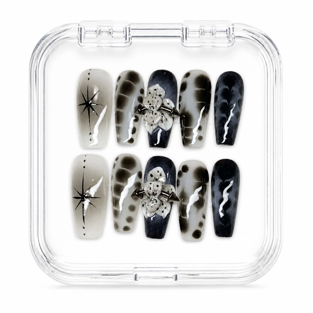 Press-on Nails Wholesale $11.90 Punk Blossom by Yabe Vietnam