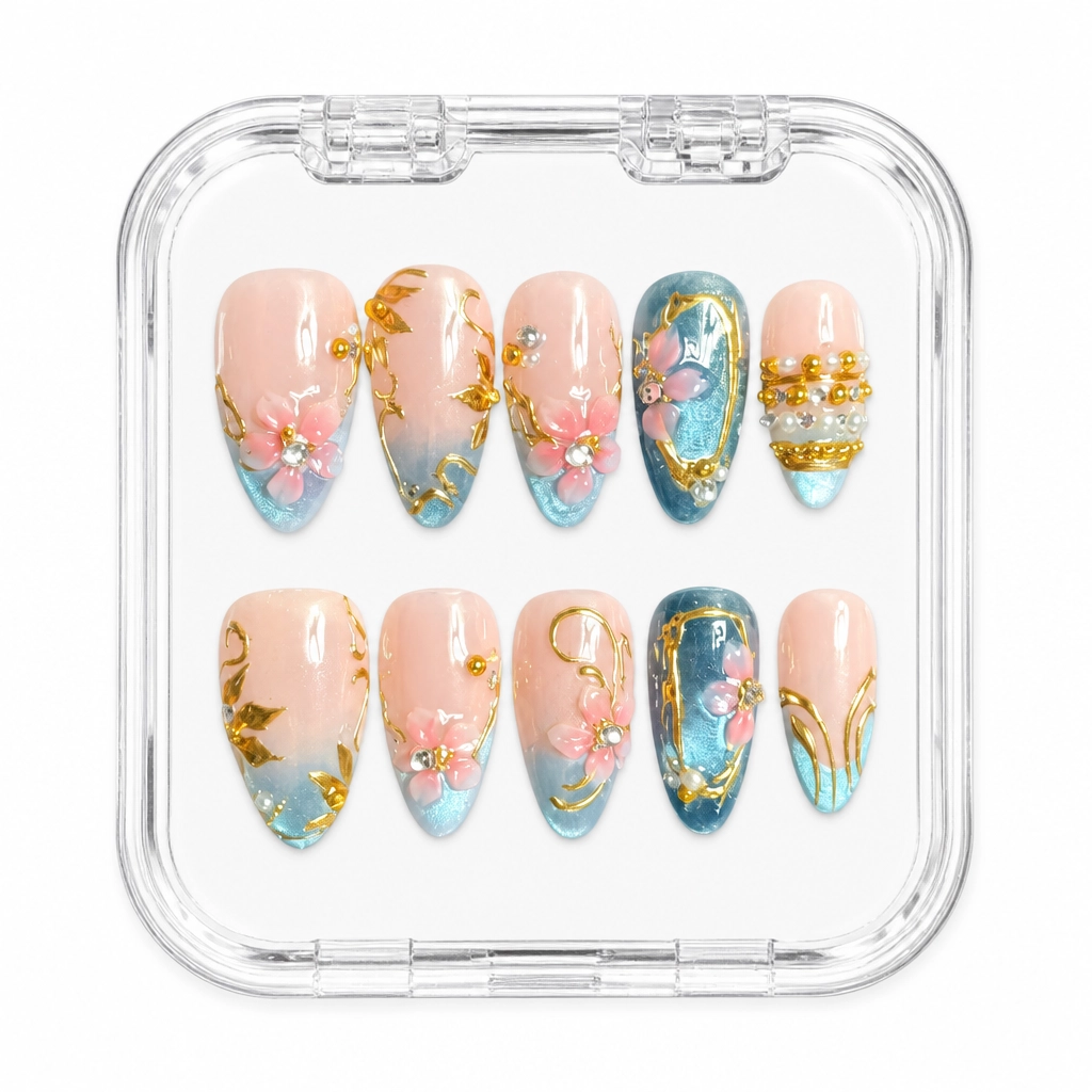 Press-on Nails Wholesale $11.90 Sakura Luxe by Yabe Vietnam