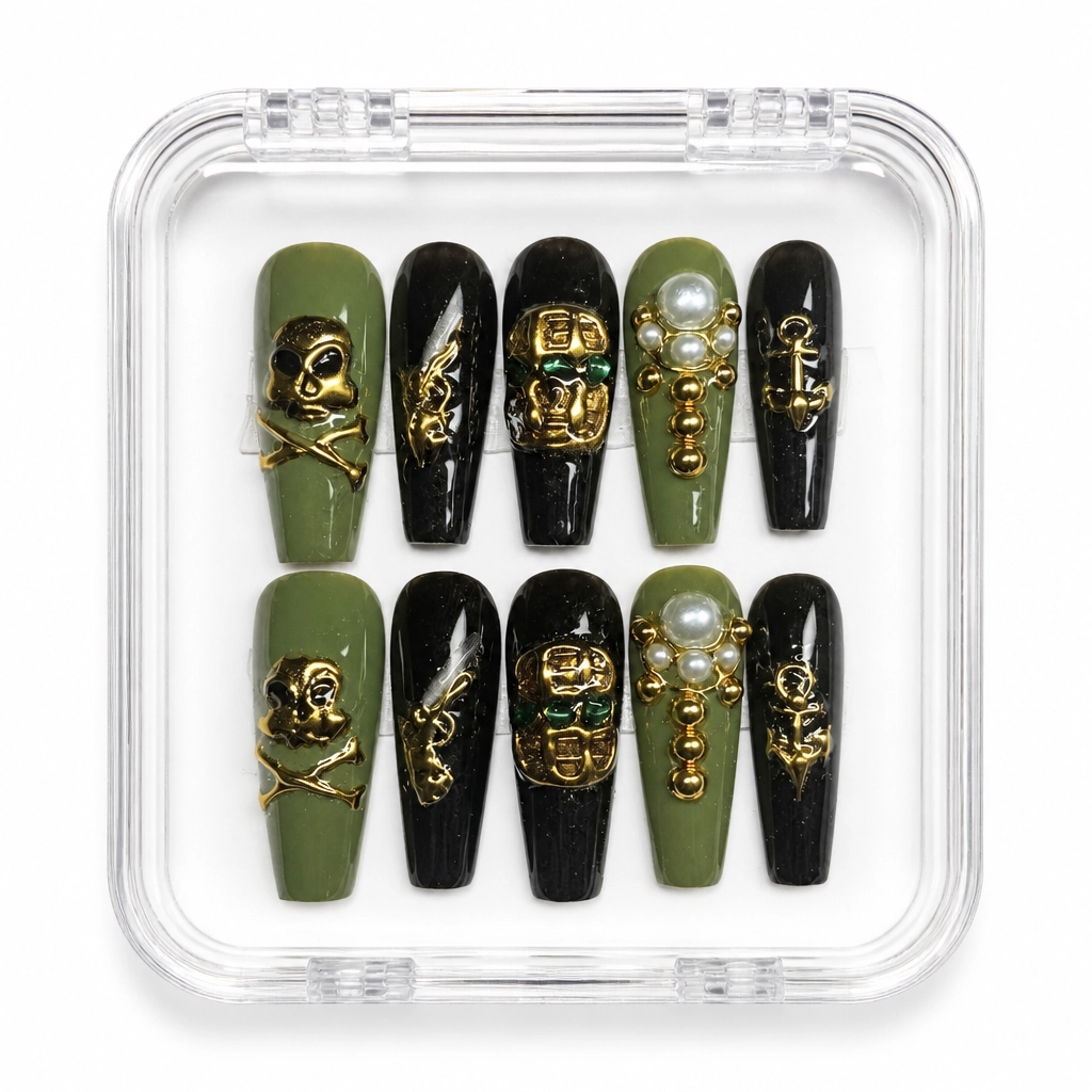 Press-on Nails Wholesale $11.90 Gilded Buccaneer by Yabe Vietnam