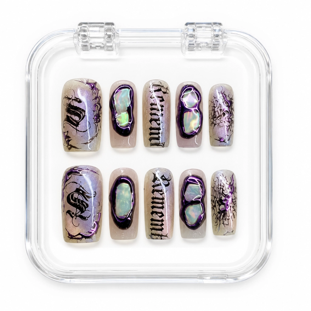 Press-on Nails Wholesale $11.90 Gothic Dragon by Yabe Vietnam