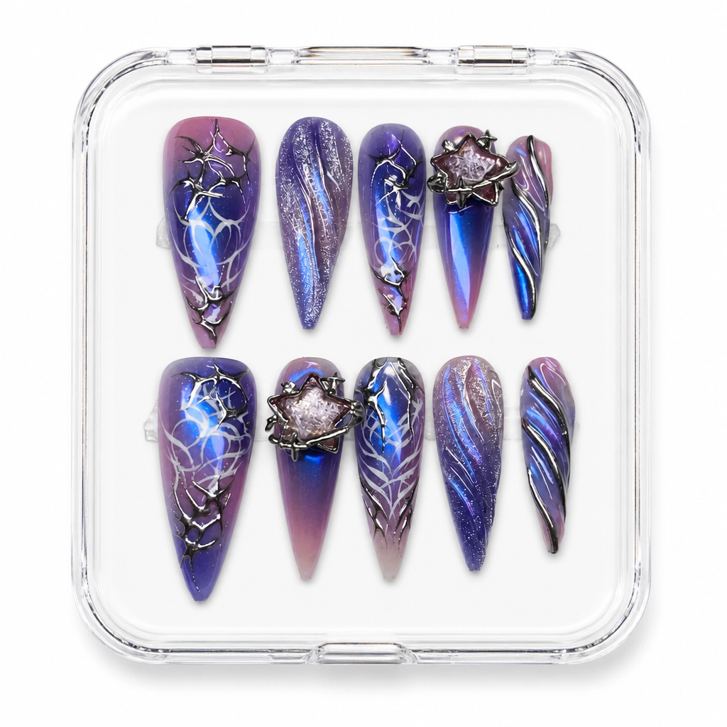 Press-on Nails Wholesale $11.90 Celestial Radiance by Yabe Vietnam