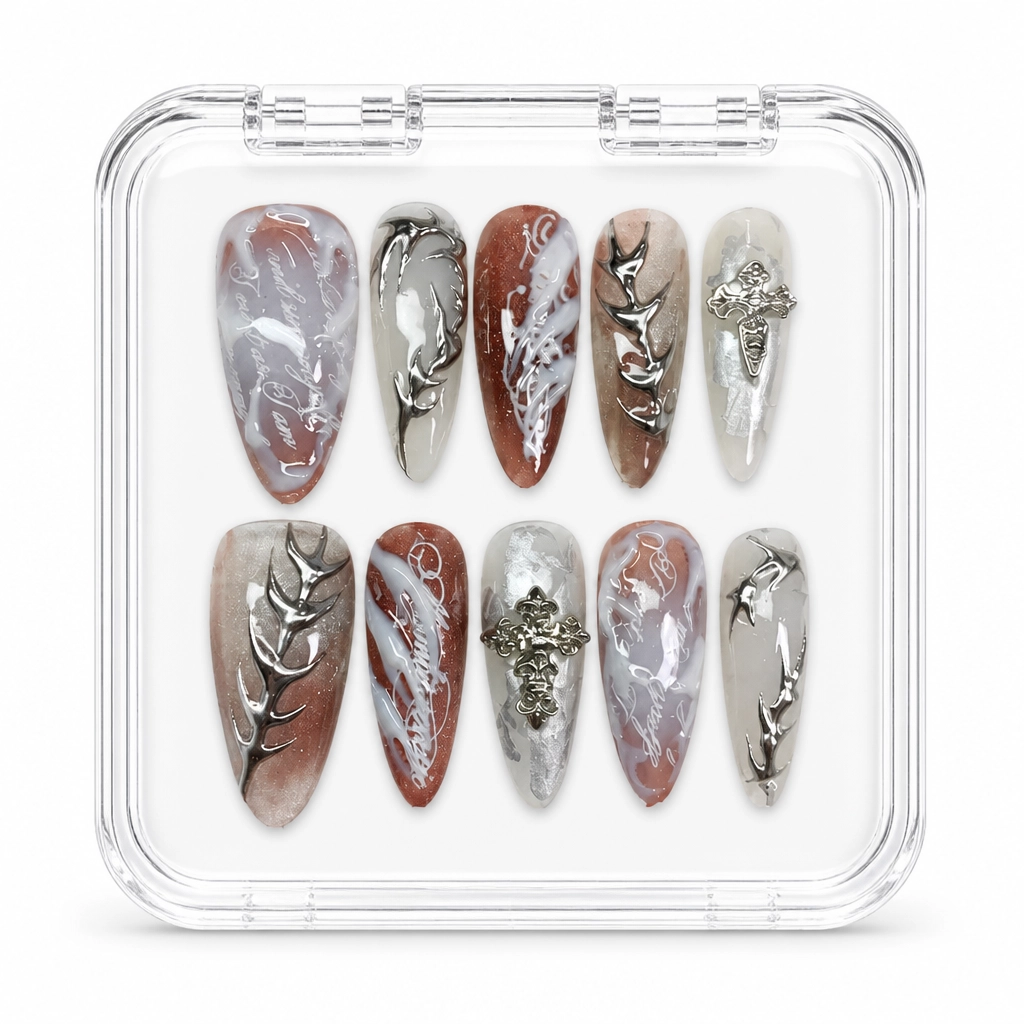 Press-on Nails Wholesale $11.90 Gothic Glamour by Yabe Vietnam