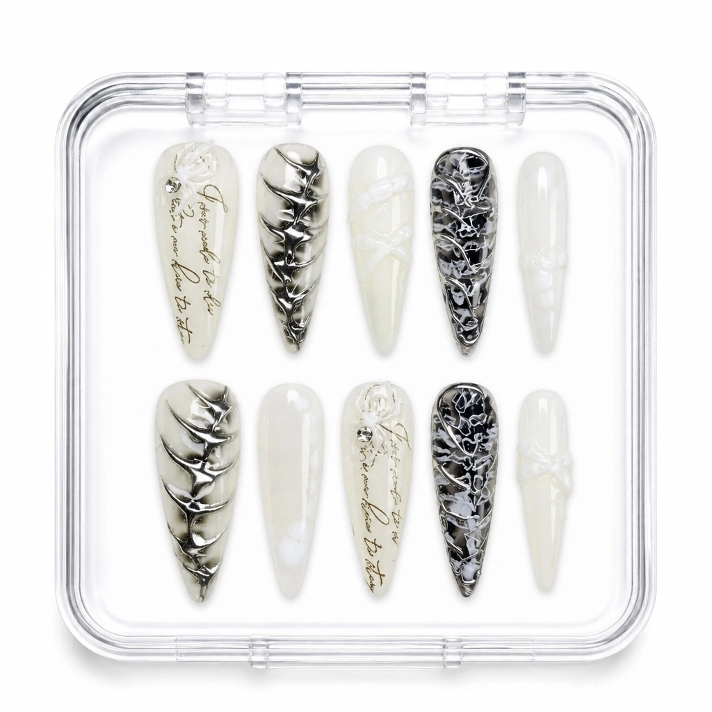 Press-on Nails Wholesale $11.90 Gothic Elegance by Yabe Vietnam