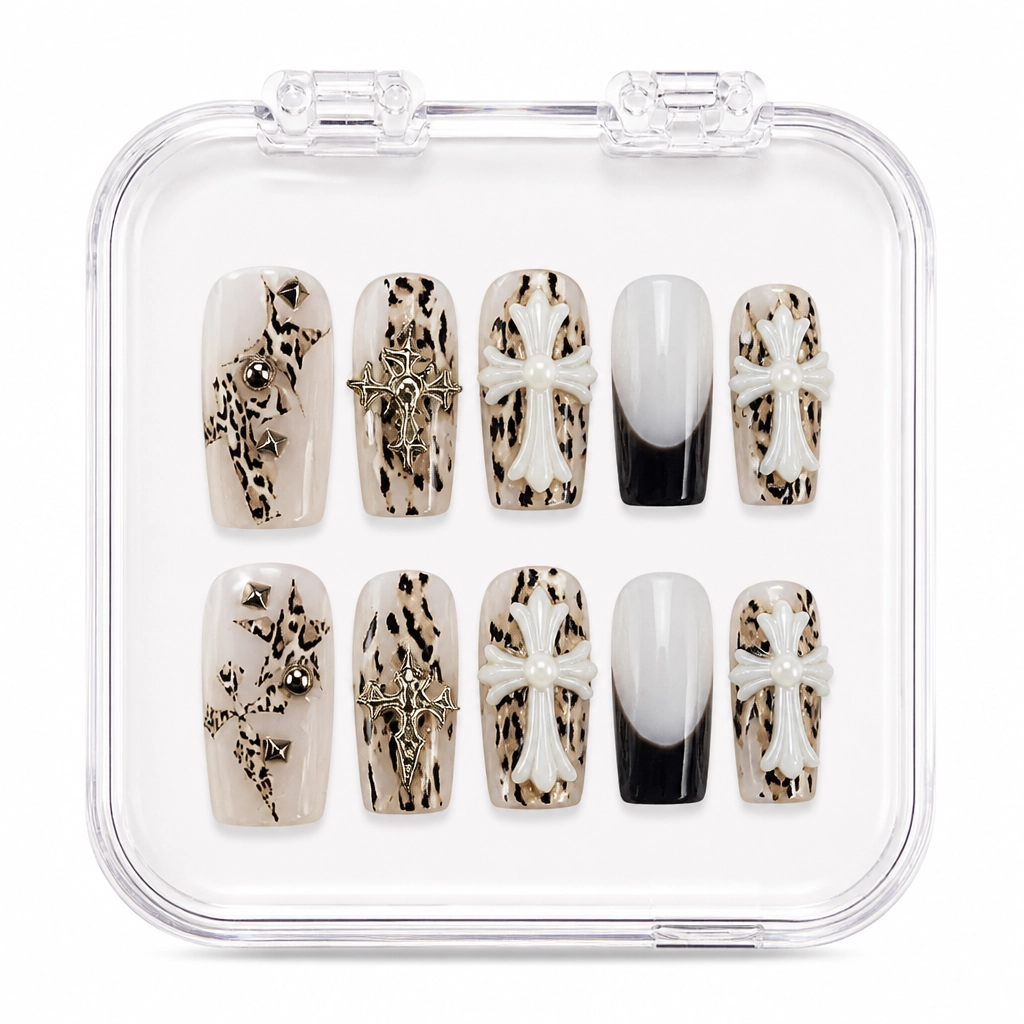 Press-on Nails Wholesale $11.90 Velvet Leopard Chic by Yabe Vietnam