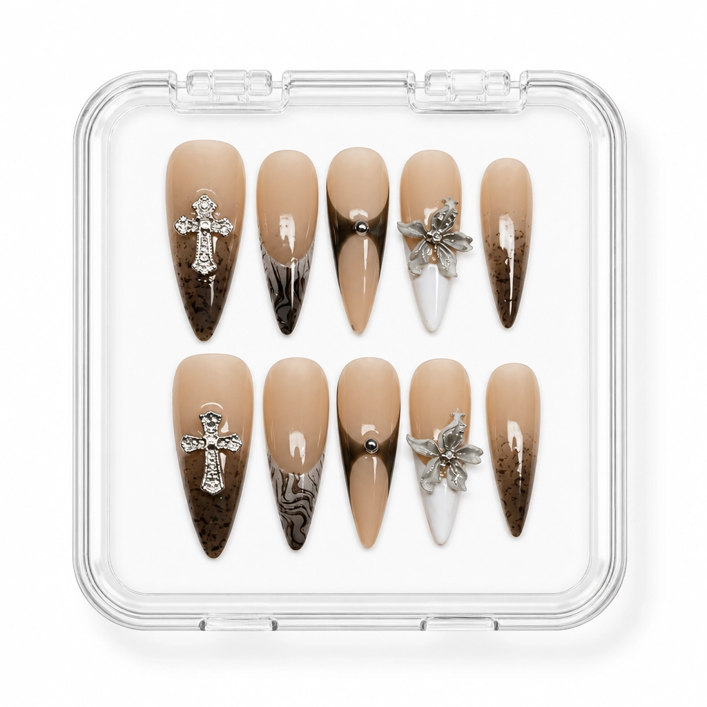 Press-on Nails Wholesale $11.90 Gothic Elegance by Yabe Vietnam