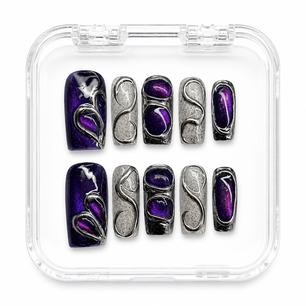 Press-on Nails Wholesale $11.90 Galactic Glamour by Yabe Vietnam