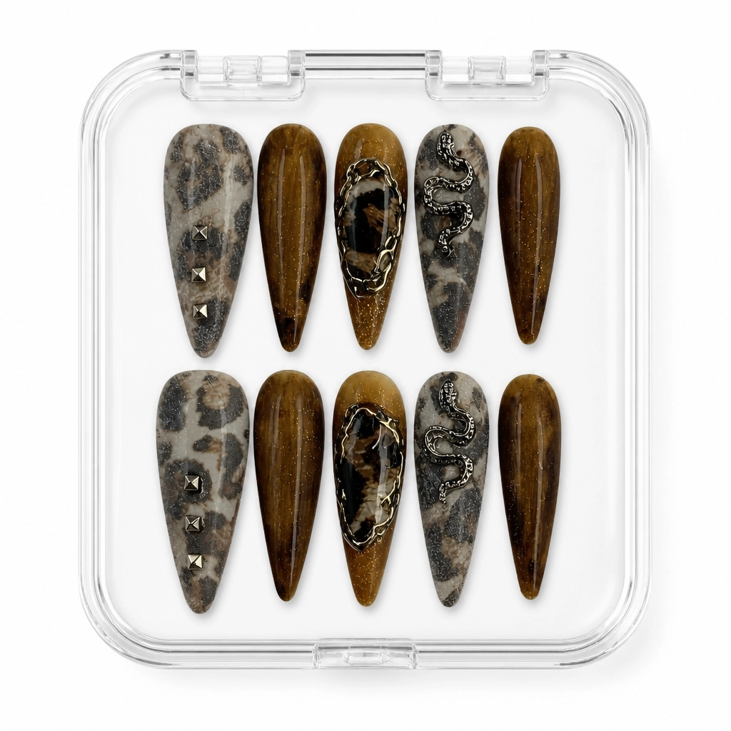Press-on Nails Wholesale $11.90 Desert Serpent by Yabe Vietnam