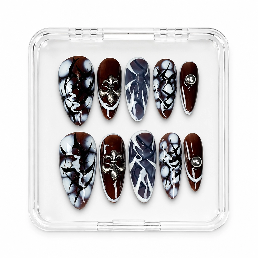 Press-on Nails Wholesale $11.90 Gothic Marble Luxe by Yabe Vietnam