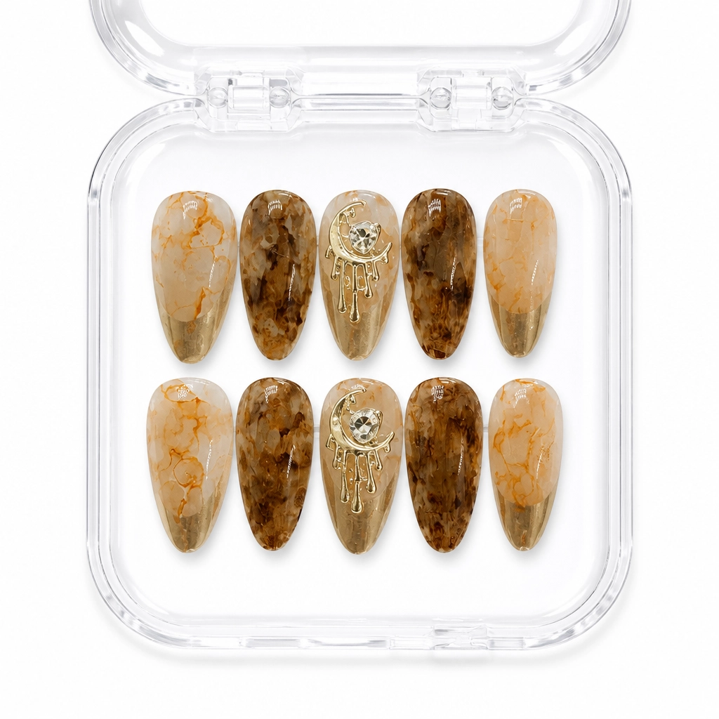 Press-on Nails Wholesale $11.90 Amber Dreamcatcher by Yabe Vietnam