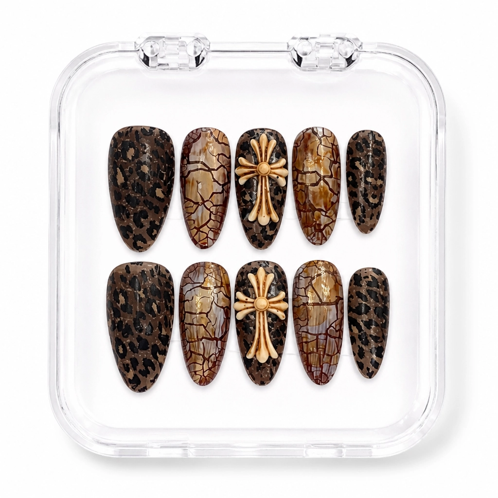 Press-on Nails Wholesale $11.90 Gothic Safari Chic by Yabe Vietnam